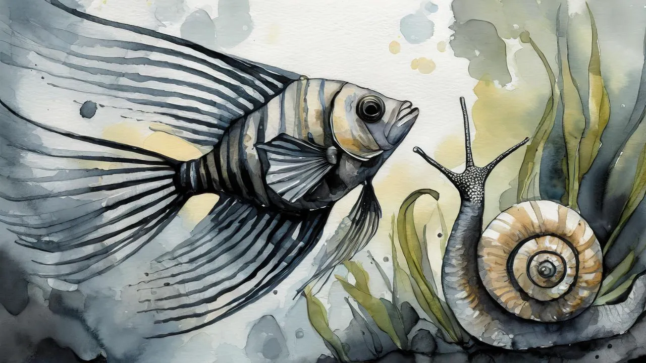 do angelfish eat snails